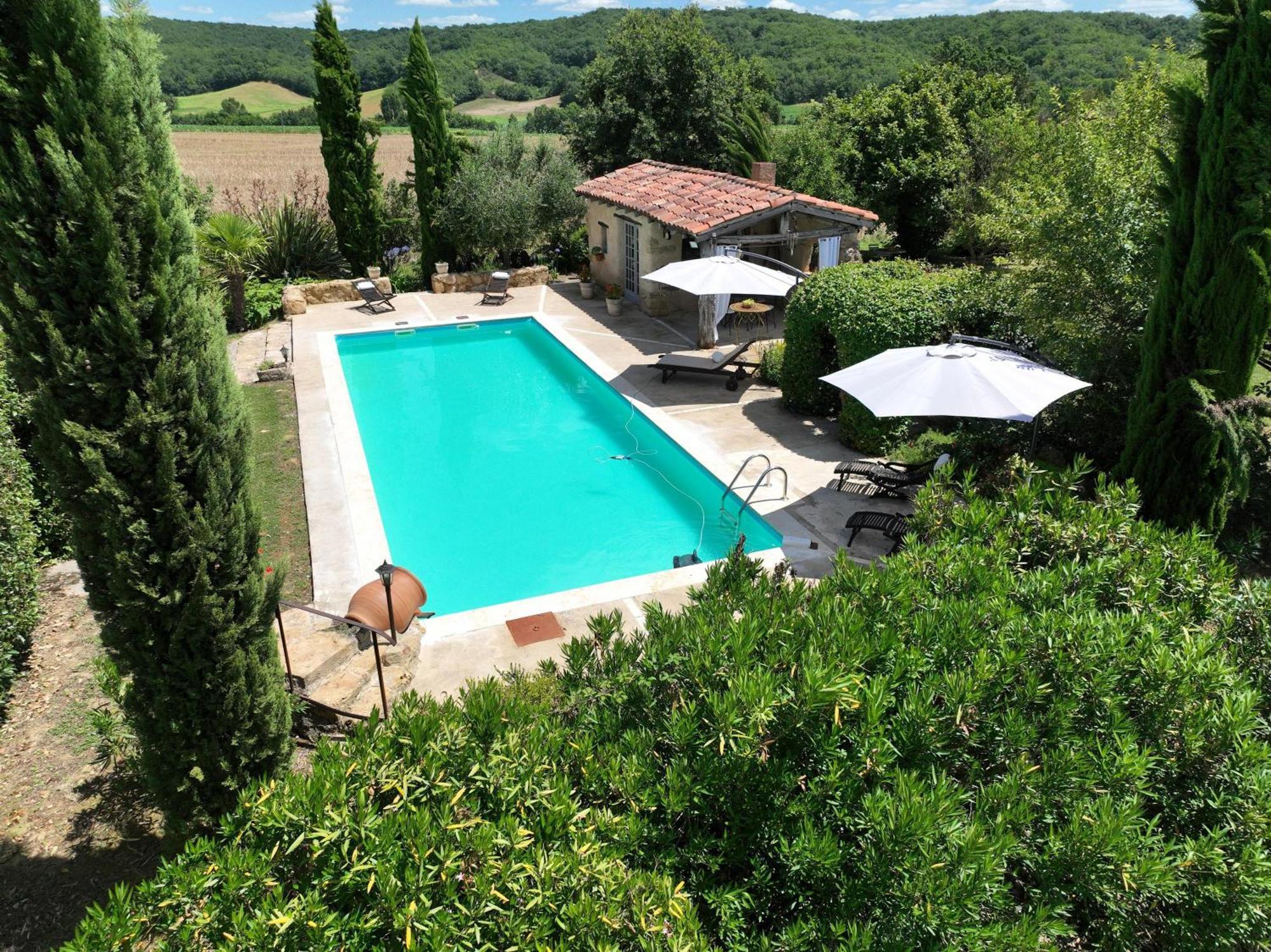 Au Bel Air Bed & Breakfast Clermont-Pouyguilles Bagian luar foto
